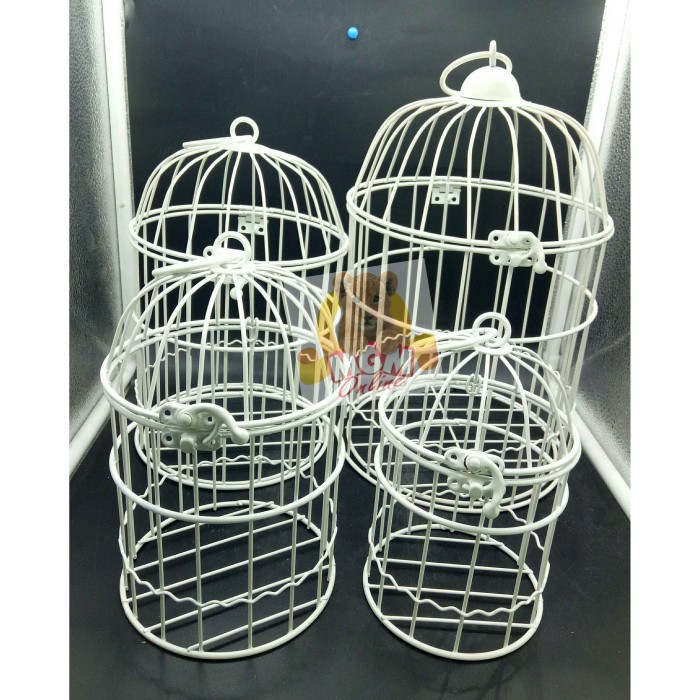 IMPORT Sangkar Burung Dekor Set 4pc / Seserahan Sangkar TEBAL BB1752