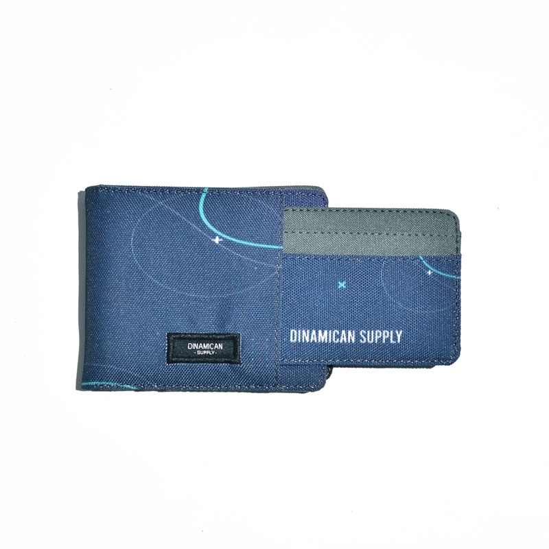 Luis Midnight Steel - Dompet lipat pria dompet kartu cowok donpet cardholder koin  2 in 1 Dinamican Supply