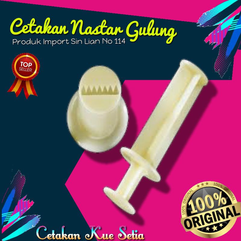 Cetakan Kue Semprit Import Sin Lian no 114 / Cetakan Nastar Gulung Dorong | Shopee Indonesia