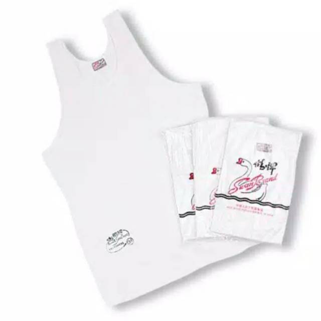Kaos singlet swan brand
