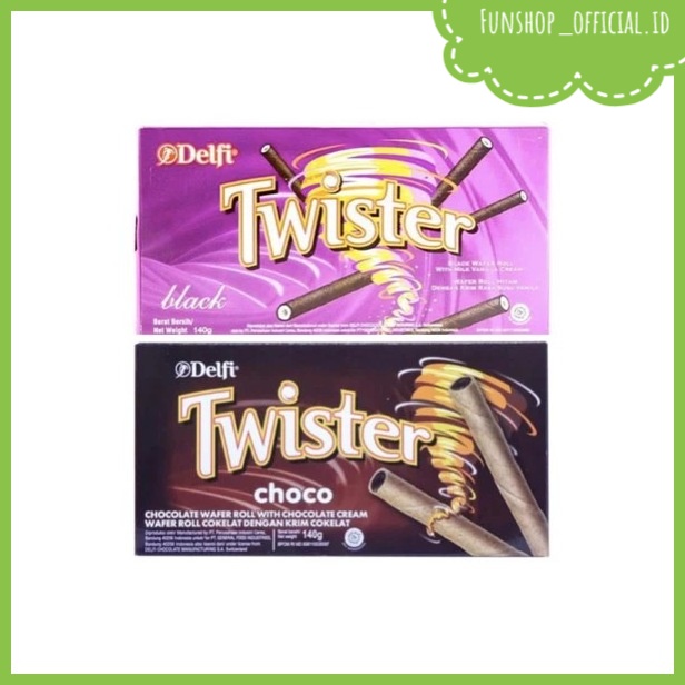 

Delfi Wafer Twister Chocolate / Twister Wafer Black Vanilla 140gr