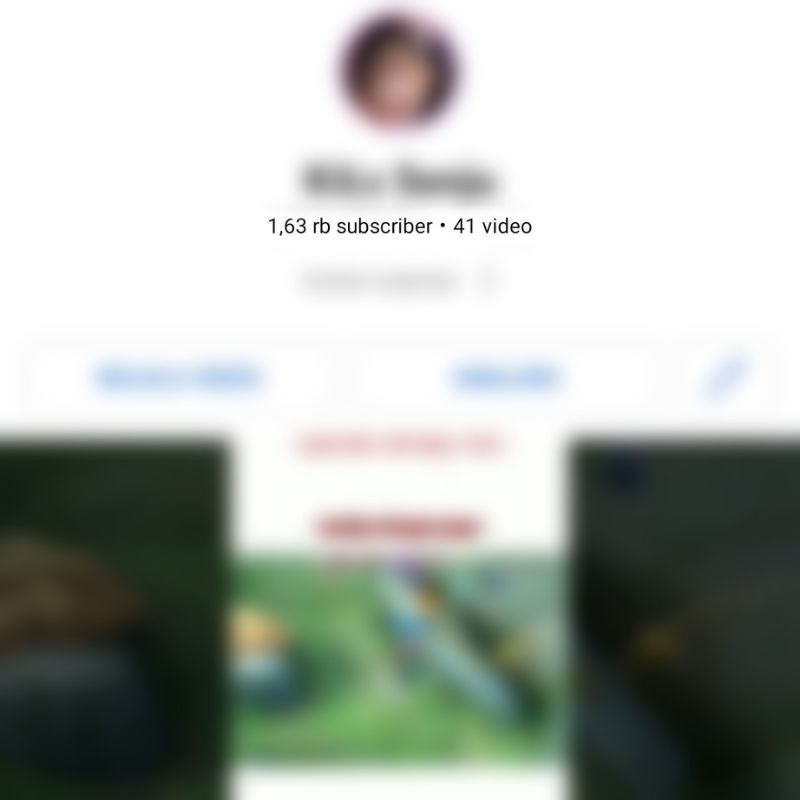 Akun YouTube 1.630 subscribe (Gaming) Akun Tahun 2021