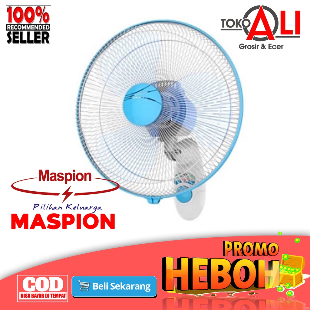 Kipas Angin Dinding Wall Fan Maspion 16 Inch 16” MWF-41K / MWF41K / MWF 41 K