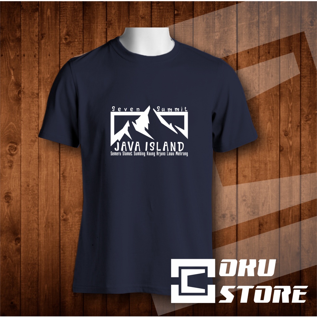 sablon kaos satuan pendaki indonesia 7 summit - kaos sablon nama Pria Custom - polyflex - Lengan Pan