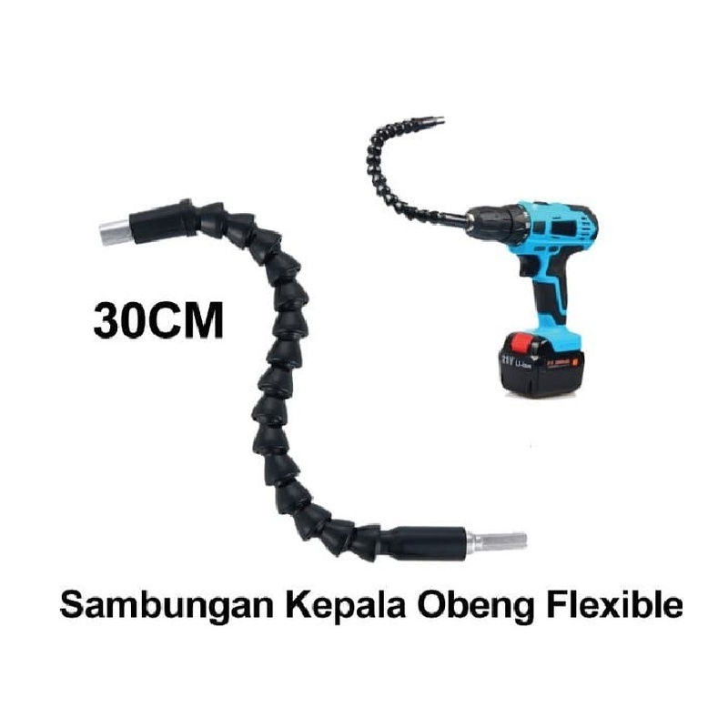 FLEXIBLE 30cm untuk Mesin Bor Cordless - Sambungan Extension