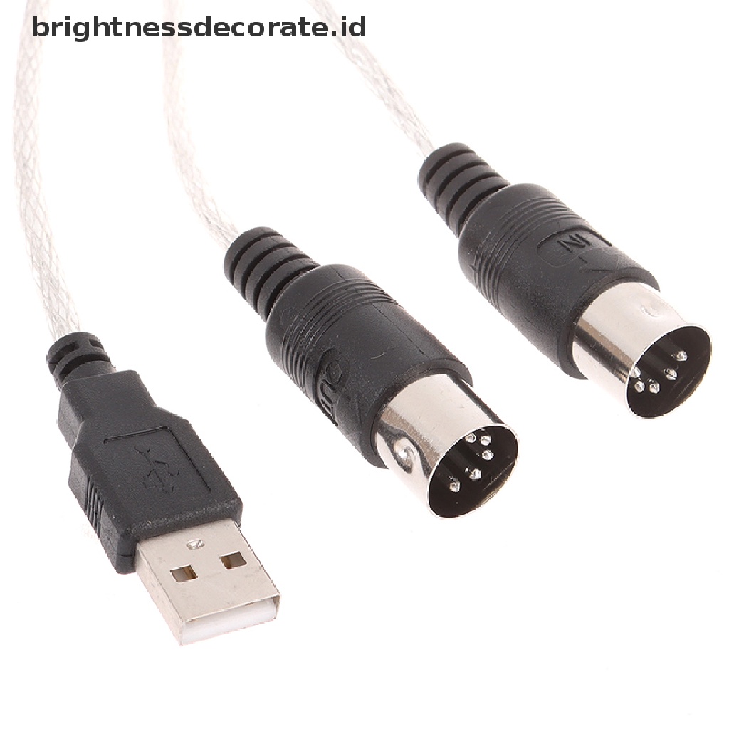 Kabel Adapter Converter Usb In-Out Midi Interface Ke Pc Untuk Musik