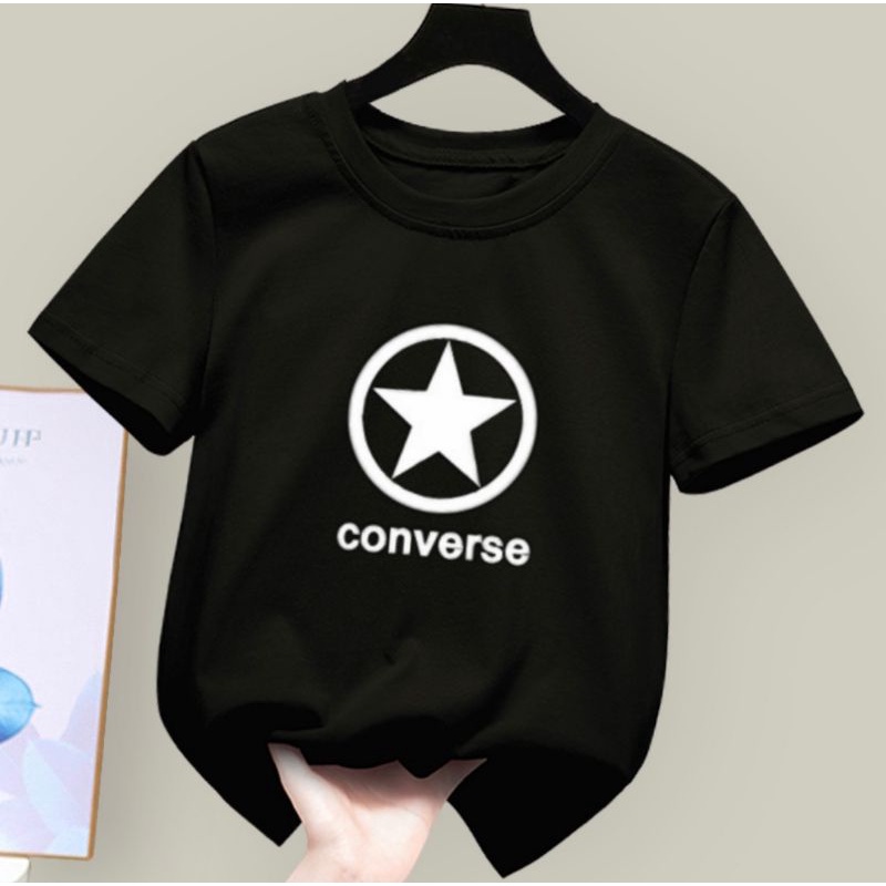 Kaos Anak Unisex Convers Star Baju Oblong Anak Atasan Anak Untuk Usia 2 Sampai 10 Tahun