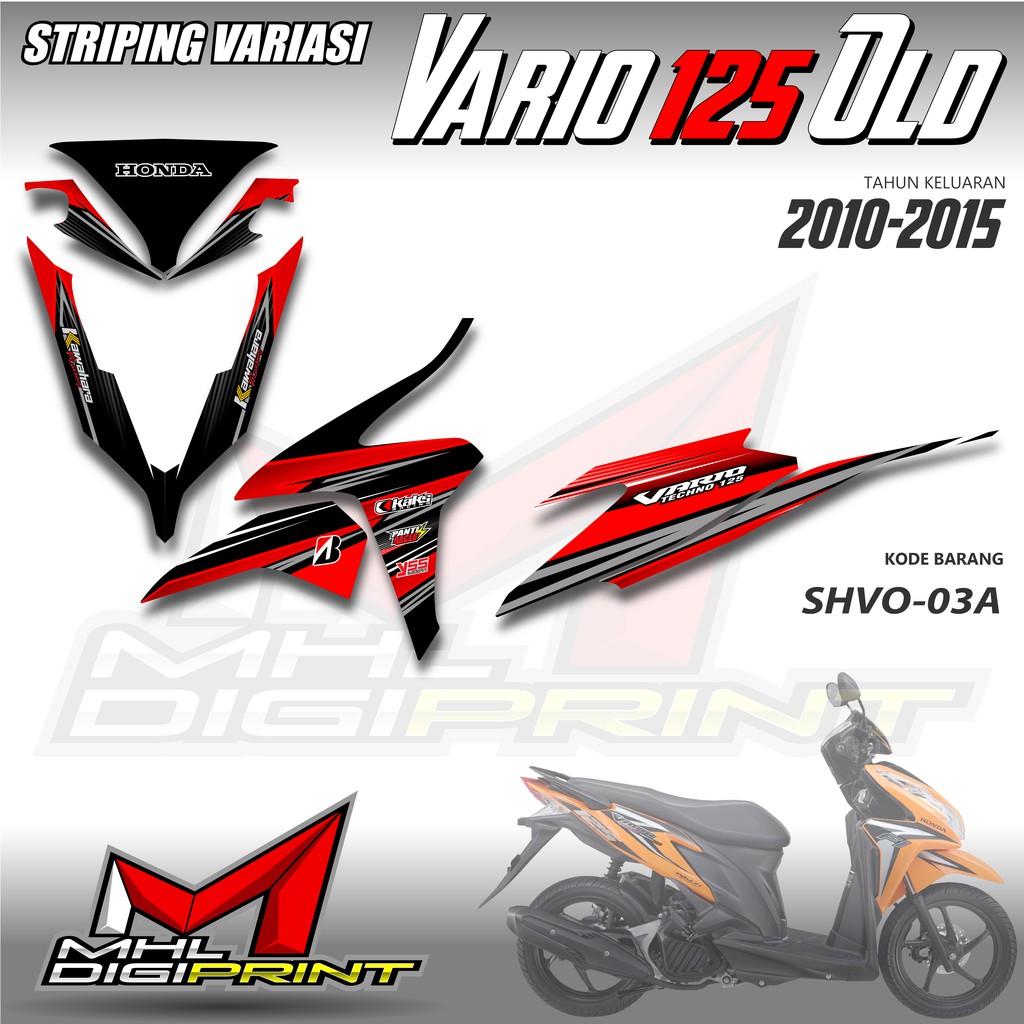 STIKER STRIPING VARIO 125 OLD - STIKER VARIO TECHNO 125 - SHVO 03