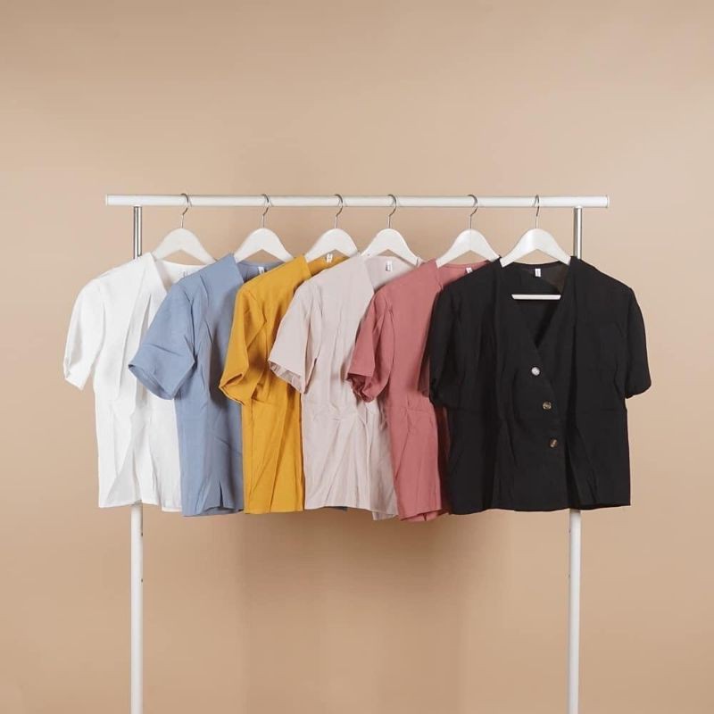 kemeja anara bahan wolfis premium