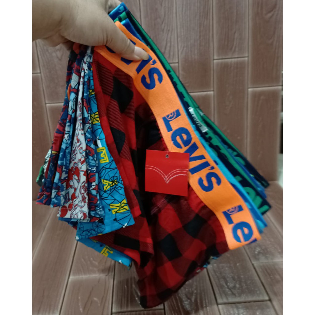 Boxer levis Bodywear Motif / Boxer Pria / Celana Dalam Boxer / Boxer Murah / Grosir Boxer