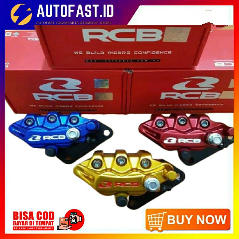 KALIPER CAKRAM DEPAN RCB RACING BOY ORIGINAL TIPE S SERIS 2 PISTON PNP RX KING N MAX VIXON SCORPIO