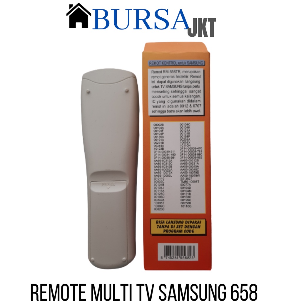 REMOTE SAMSUNG TV TABUNG LCD TV SAMSUNG MULTI 658 TR