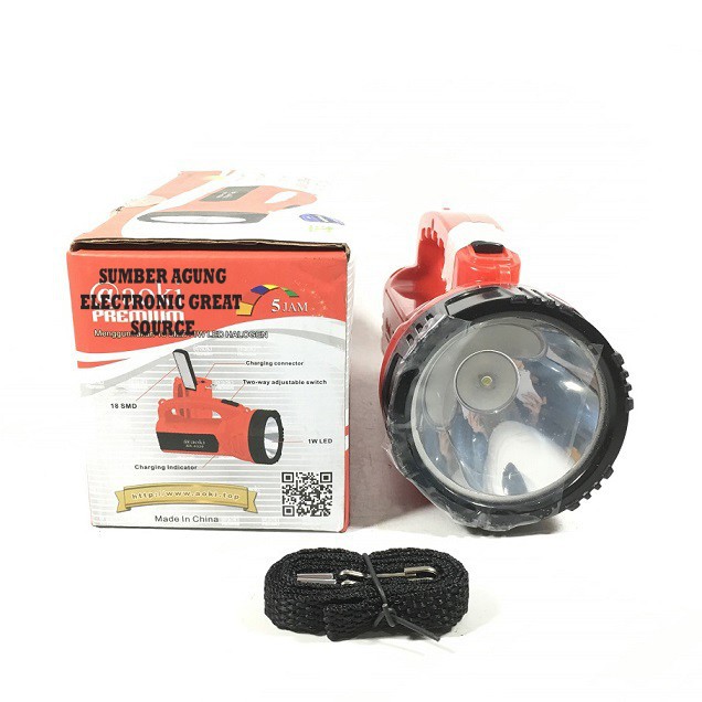 Senter Aoki AK6520 Lampu Meja Emergency Tahan 5Jam 6520 Belajar