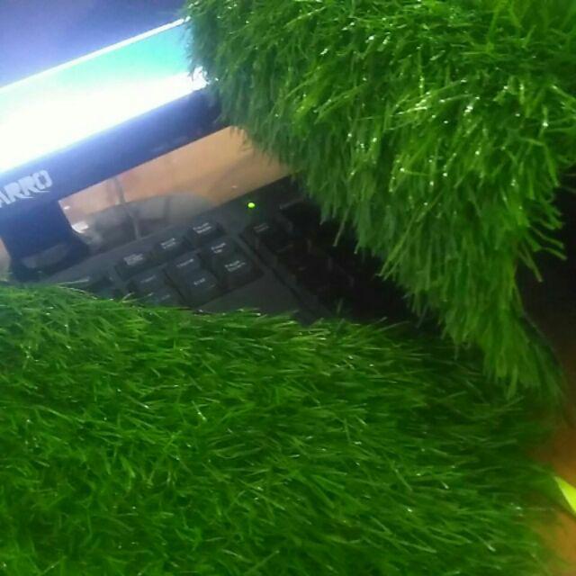 Rumput Sintetis Swiss Ukuran 25x25cm Tebal 3cm Full Green