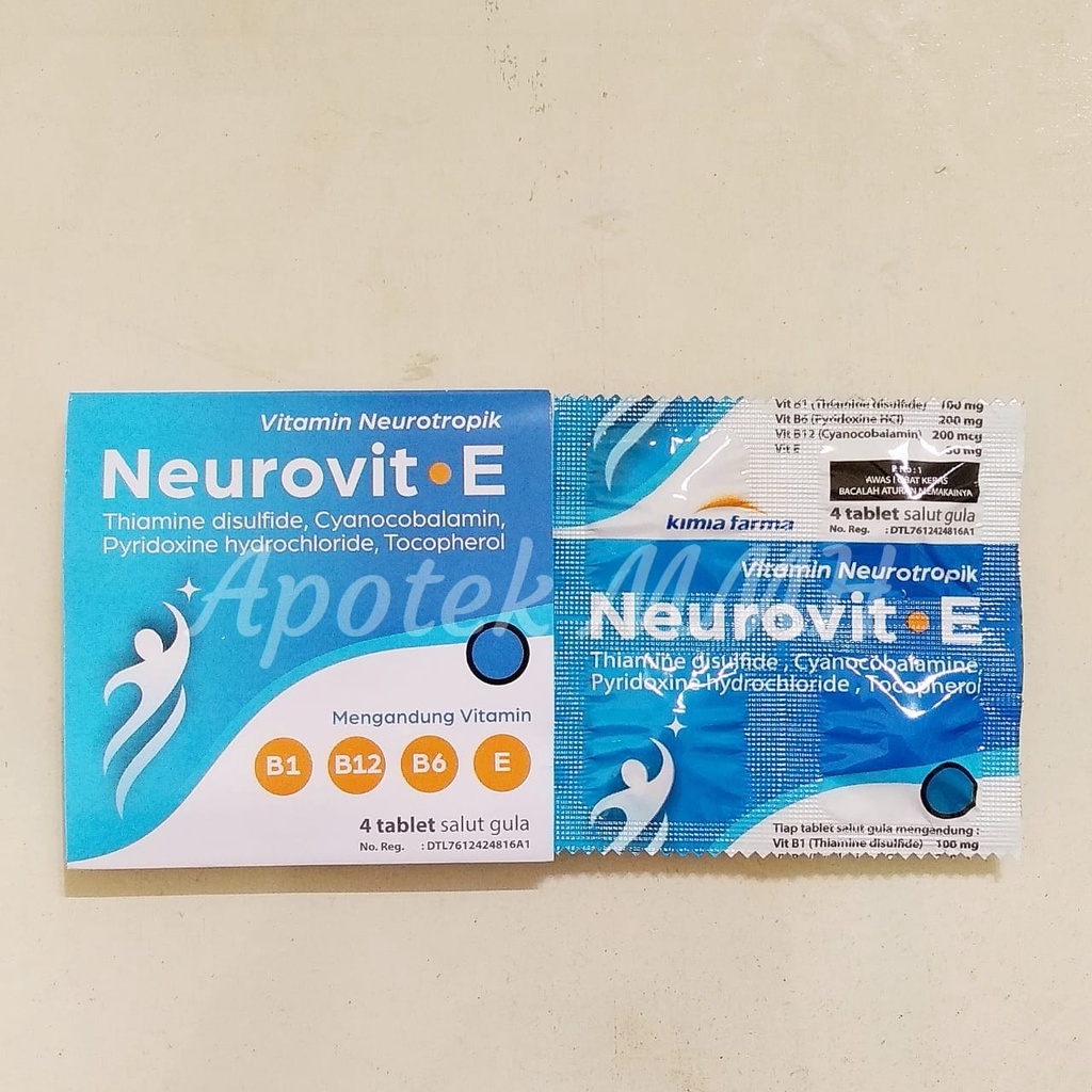 Jual Neurovit E Strip Isi 4 Tablet Shopee Indonesia