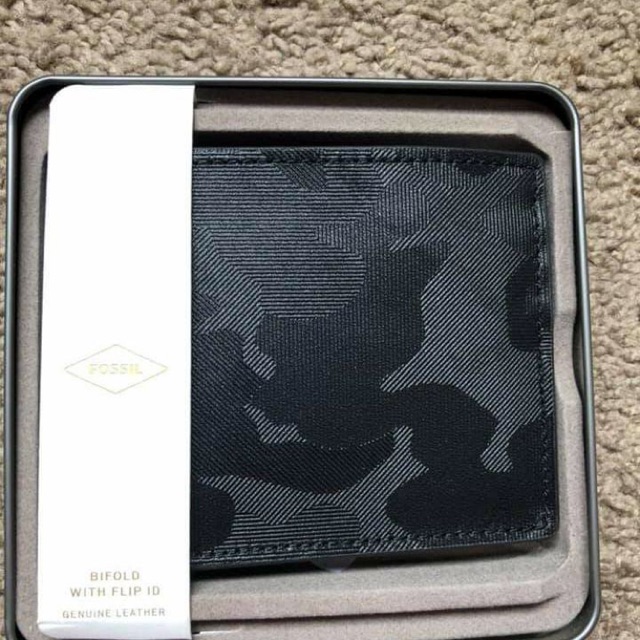 FOSSIL BIFOLD  MAN WALLET DOMPET COWOK LACK CAMO