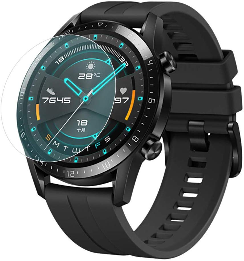 Pelindung Layar Tempered Glass 46mm Untuk Smartwatch Huawei Gt2 Honor Magic S1 Watch 2 Pro 42mm