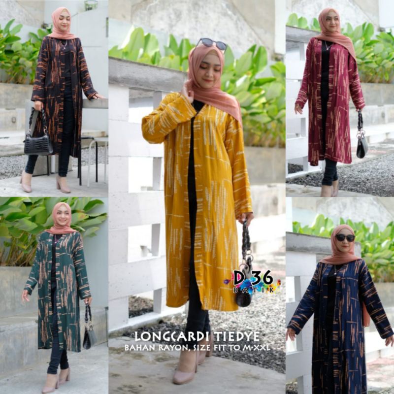 Long Cardi_Tydie_Atasan Batik Modern Kasual Kerja Elegan