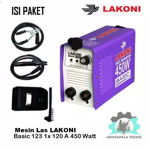 Mesin Las Listrik Travo Las Inventer Welder 450 Watt LAKONI Basic 123IX LAKONI