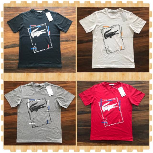 Kaos oblong Lacoste import quality