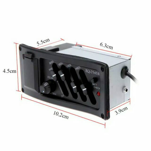 Pream equalizer EQ7545R pickup gitar