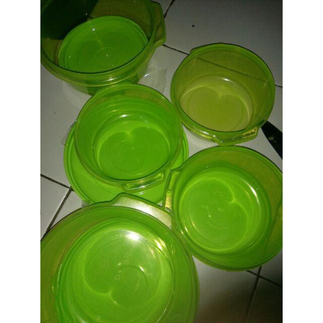 TOPLES SET 5 PCS TEMPAT SNACK LUSIANA X1455G2 SUNDAY STORAGE ORI DISKON MEMBER PROMO TERMURAH