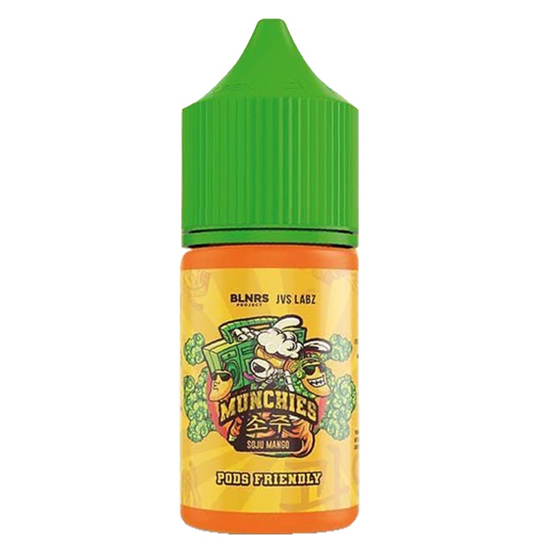 Munchies V4 Soju Mango Salt Nic E-Liquid 30ML 14MG // vape rokok elektrik