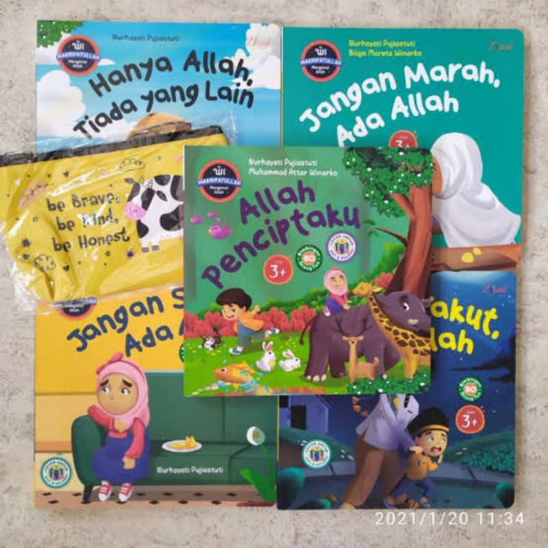 Buku anak Makrifatullah - Mengenal Allah - seri Boardbook anak islami - buku tebal -buku murah