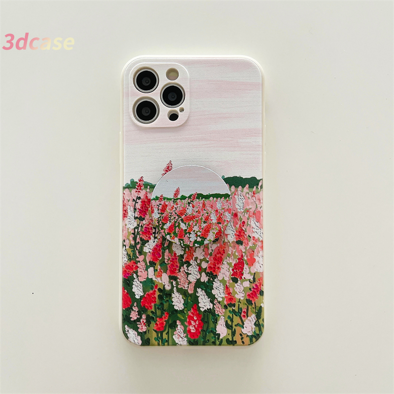 Xiaomi Redmi Note 9 8 10 10S 9 PRO MAX 9S Xiaomi Redmi POCO X3 NFC X3 PRO M3 Redmi 9C NFC 9A 9i 9T 9 Power 10X POCO M2 PRO Blue Sky Lavender Garden Painting Soft Silicone Case Cover untuk