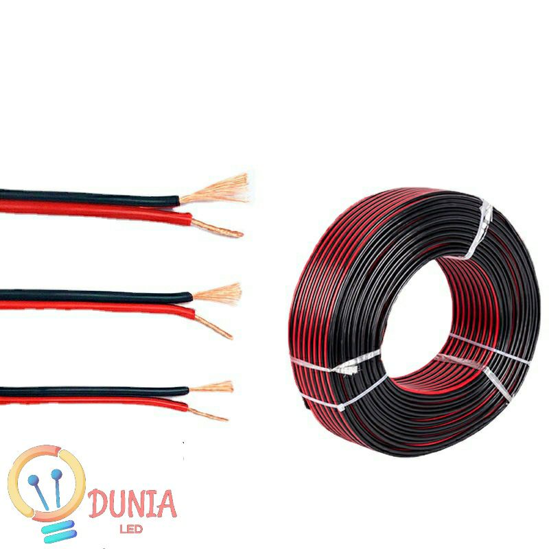 Kabel Serabut Merah Hitam Isi 2 (2x20mm) (2x23mm) (2x30mm)