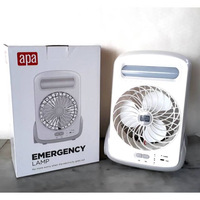 Emergency lamp and fan/ lampu emergency dengan kipas / merk APA standart ace hardware