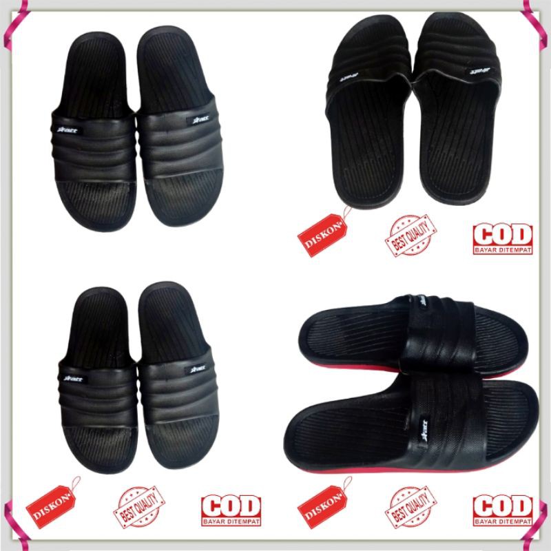 Sandal selop karet Pria ATT hitam