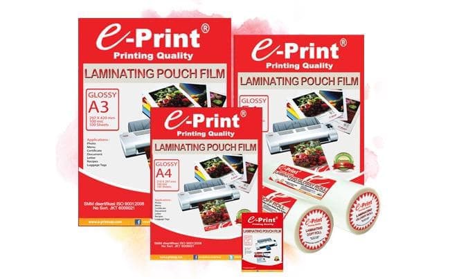 

Promo TAB SHOP - EPRINT LAMINATING POUCH 100MIC A4 100 SHEETS - E-PRINT LAMINASI PANAS A4 100 MIC