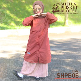  Gamis  Muslim Anak  Sheila Plisket  Blouse Shopee Indonesia