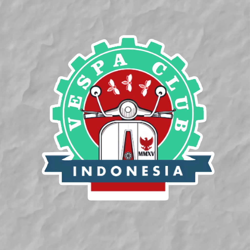 Sticker VESPA CLUB INDONESIA | Sticker Motor | Sticker Vespa