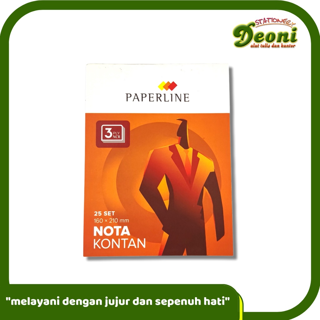 

PAPERLINE Nota Kontan 160 X 210mm 25 Set 3 Ply Besar