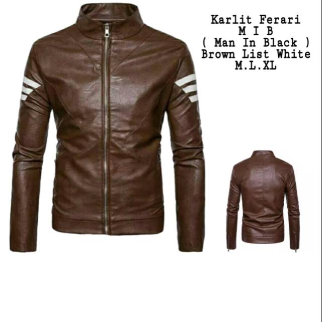 Promo Jaket karlit ferrari / jaket kulit  jaket aril  jaket pria jaket murah jaket Oskar jaket garut