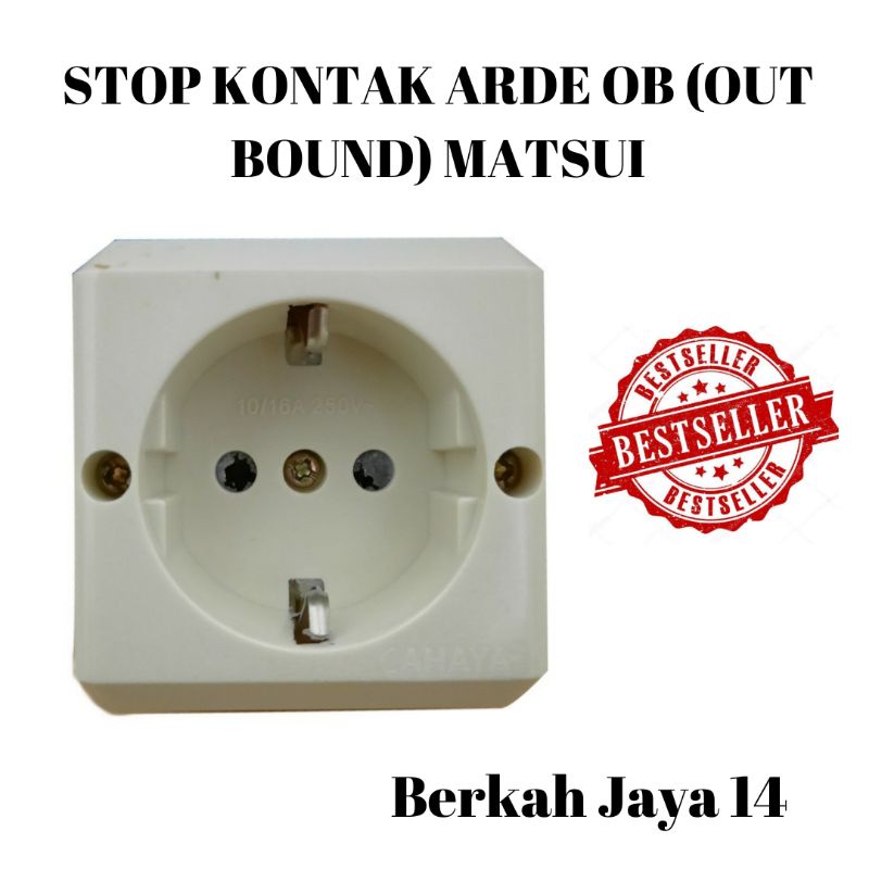 COLOKAN STOP KONTAK ARDE OB ( OUT BOUND ) BUKAN TANAM BROCO WARNA PUTIH HARGA MURAH BERKUALITAS