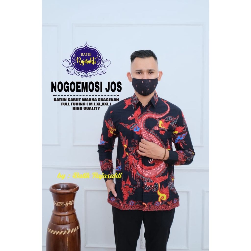 NOGO EMOSI JOS RAJASAKTI KEMEJA BATIK PRIA SOLO LENGAN PANJANG LAPIS FURING PREMIUM BAGAS BASKARA BAYUPUTRA BHISMA BIMA BRAMANTYA CHAKRA DEVANDRA DEWANTA DHANI DHARMA DRAJAT DZAKY ELANG ENDRA FARRAZI GADHING GAVIN GIANDRA GUNTURAJI HANUNG HARIS HARSHA