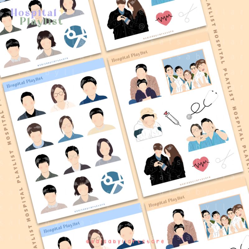 

Hospital Playlist Sticker kdrama series || salsabyllartstore