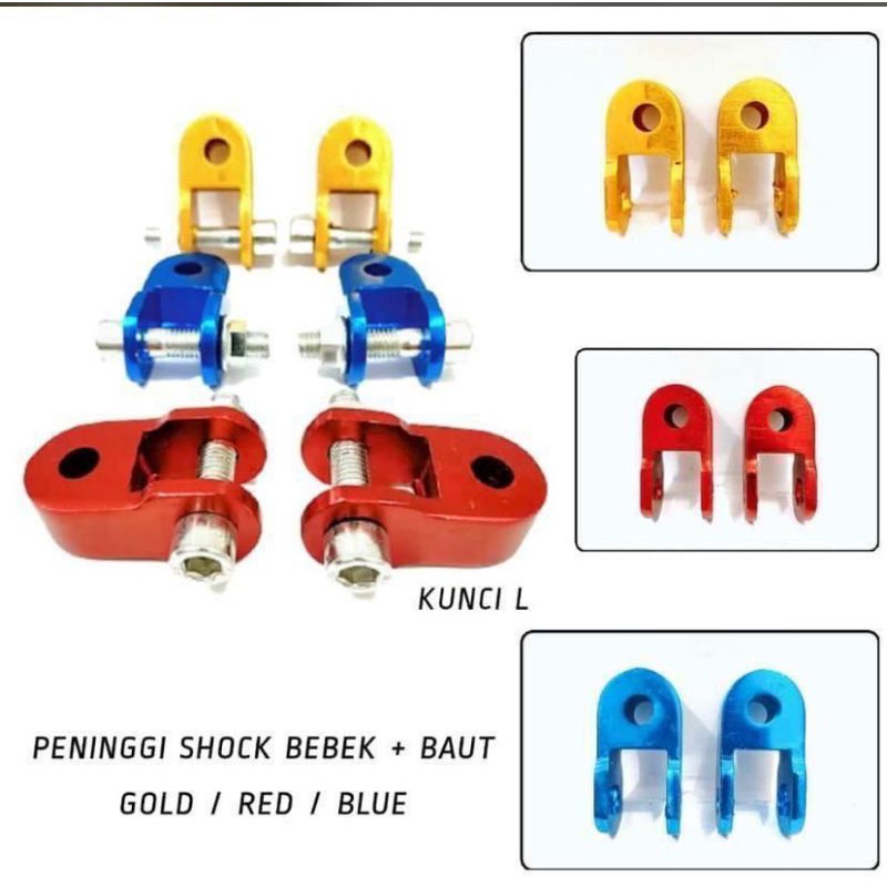 Peninggi shock belakang motor bebek universal