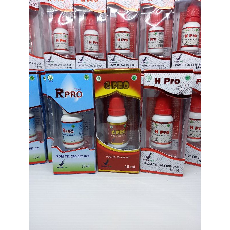Paket Jamu Tetes berisi HPro GPro RPro