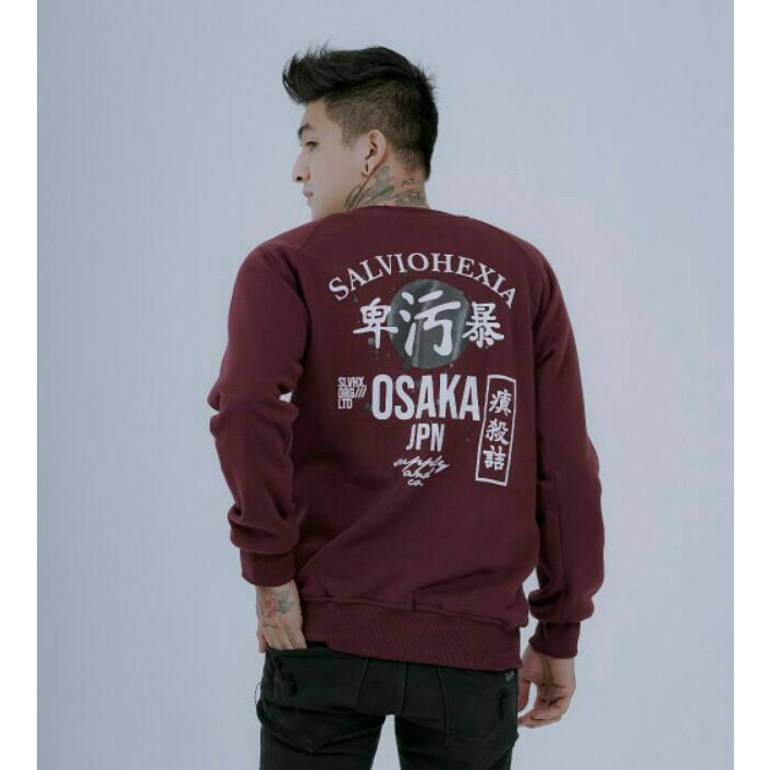 Crewneck Motif Crewneck Osaka Jaket Salviohexia Jaket Unisex Jaket Crewneck Slvhx