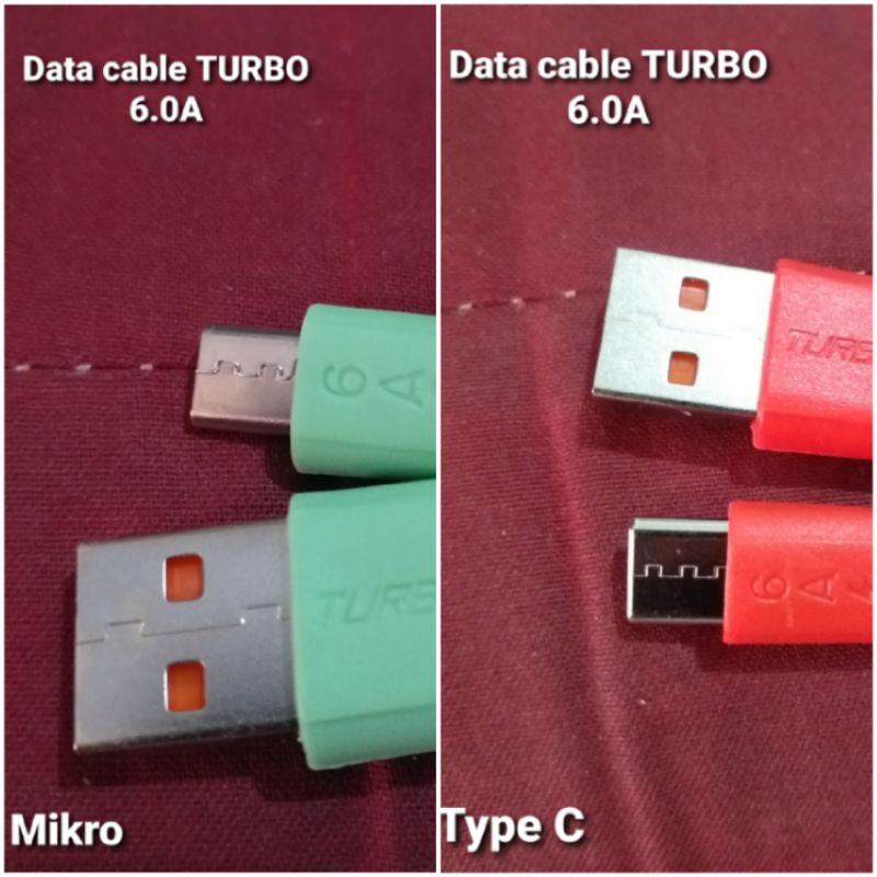 Kabel charger data cable 6.0a TURBO fast charging, Hrg 1pcs