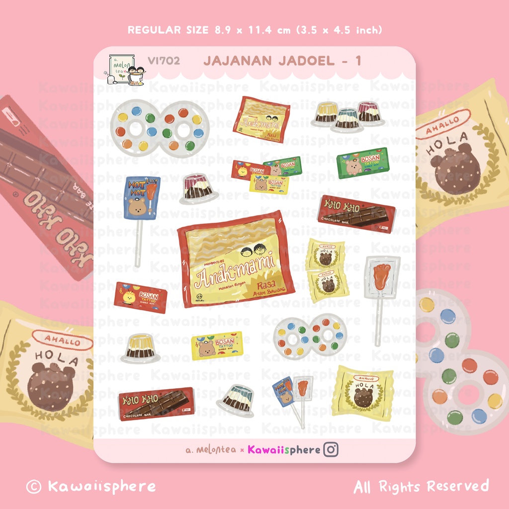 

Makanan Jadoel | VI702 Planner / Journal Sticker Snack Indonesia