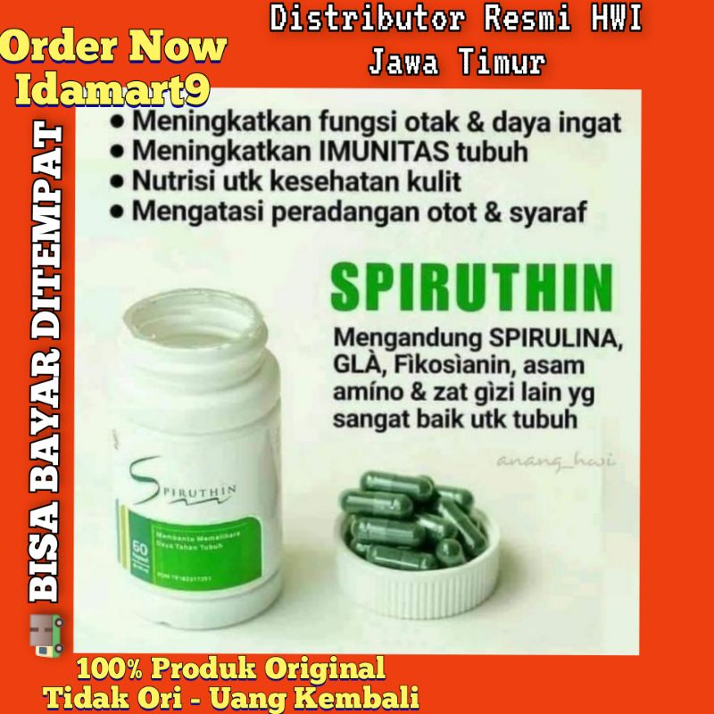 (BISA BAYAR DITEMPAT) SPIRUTHIN HWI SPIRUTIN ORIGINAL HWI SPIRUTHIN ASLI HWI MASKER WAJAH SPIRULINA 
