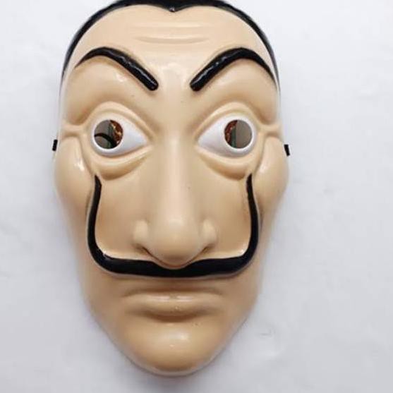 Jual *Segera Beli..✢ Money Heist La Casa De Papel Topeng Mask Salvador Dali  Netflix Cosplay *Ew*^ Indonesia|Shopee Indonesia