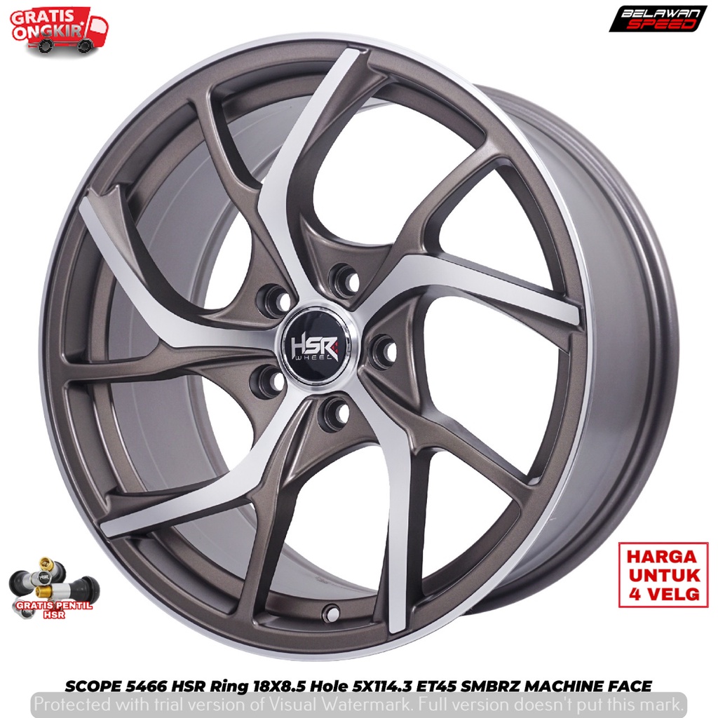 VELG MOBIL MODIFIKASI UNTUK MOBIL XPANDER TERIOS RUSH CAMRY INNOVA CRV HRV SCOPE 5466 HSR R18 RING 1