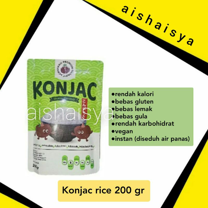 

KONJAC Rice Beras Porang | Beras Shirataki Instan 200gr 200 gr