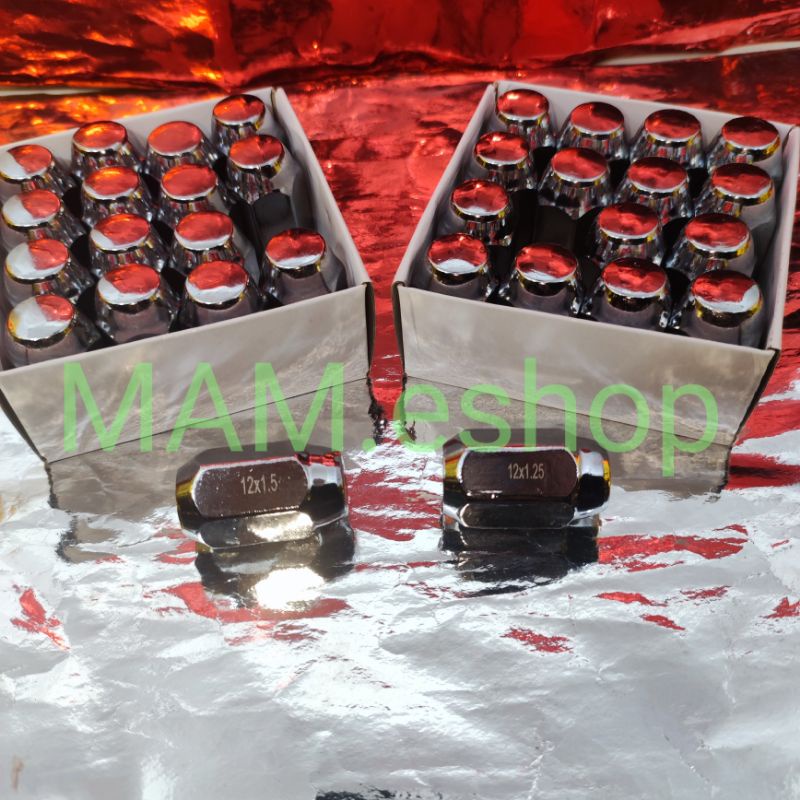 Mur Roda Racing Fujita Kunci 19 & 21 1.25 & 1.5 Mur Mobil isi 16pcs